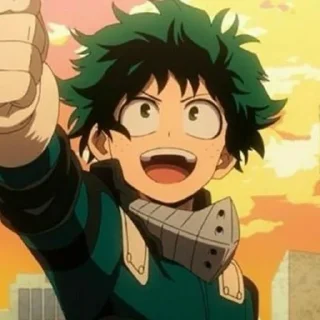Sticker Izuku Midoriya @BR_Gif - 10