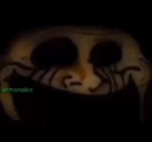 череп чёрный мультфильм