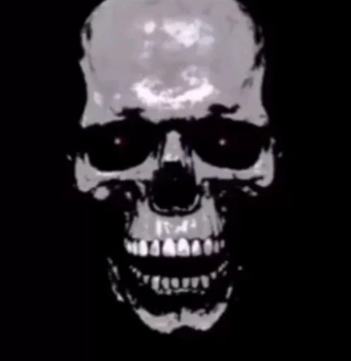 череп кость чёрный