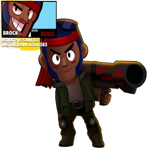 Стикер Brock, by: @brawlakknews - 2