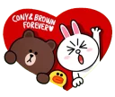 Стикер Brown & Cony Mix - 6