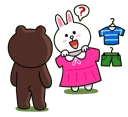 Стикер Brown & Cony Mix - 1