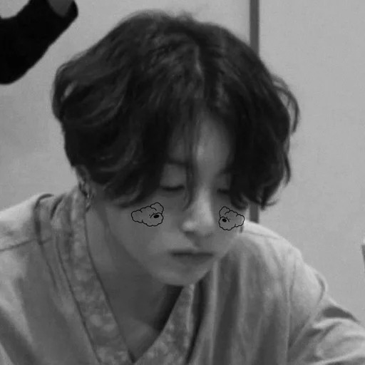 human face person black and white