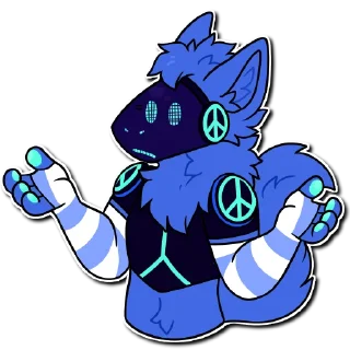 Sticker Breeze the protogen - 4