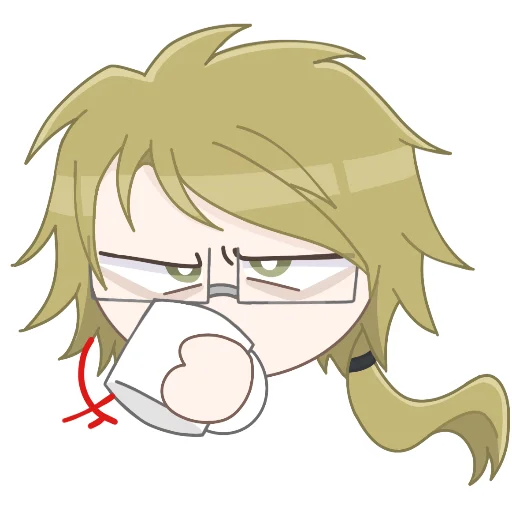 Sticker Чибики бсд;р - 8