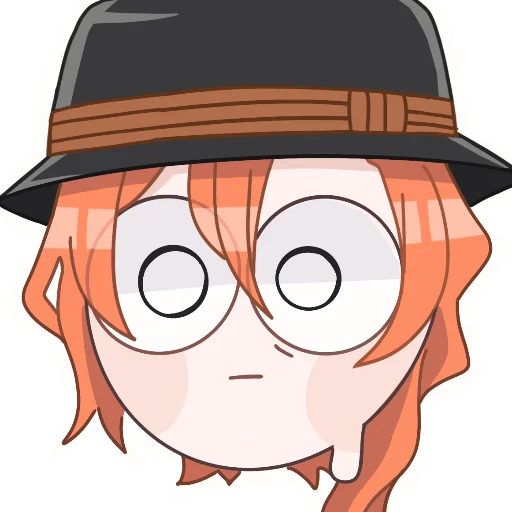 Sticker Чибики бсд;р - 0