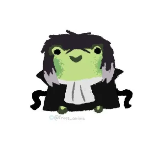 Стикер Бсд жабки| автор артов: @frogs_anime| @Stickers - 10