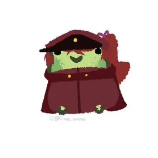 Стикер Бсд жабки| автор артов: @frogs_anime| @Stickers - 3