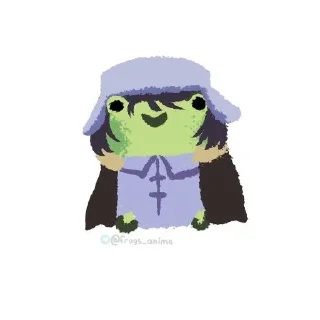 Стикер Бсд жабки| автор артов: @frogs_anime| @Stickers - 0