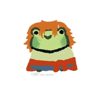 Стикер Бсд жабки| автор артов: @frogs_anime| @Stickers - 5