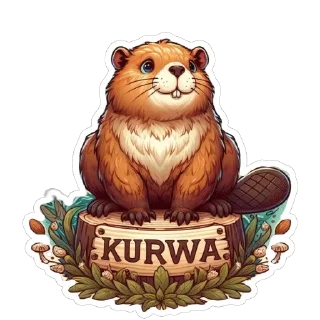 Стикер Bubr kurwa - 9