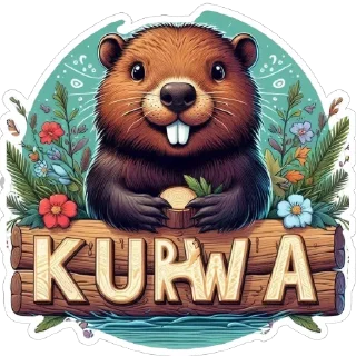 Стикер Bubr kurwa - 2