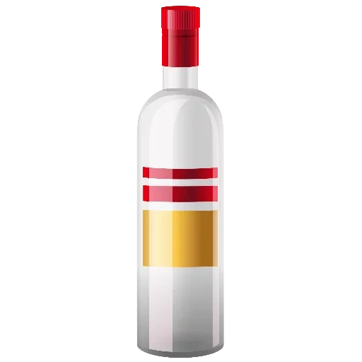 glass bottle alcohol white