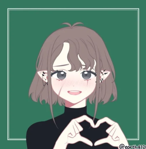 аниме человеческое лицо мультфильм