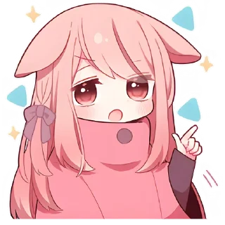 Sticker Neko Bunny - 4