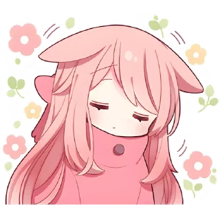 Sticker Neko Bunny - 9