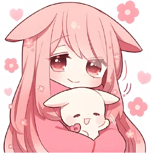 Sticker Neko Bunny - 7