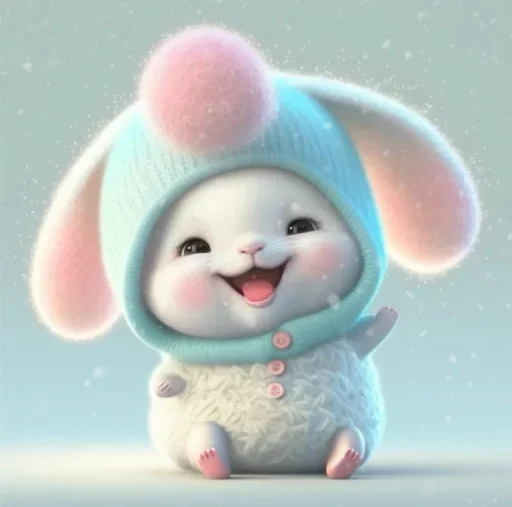 Sticker Bunny cute - 4