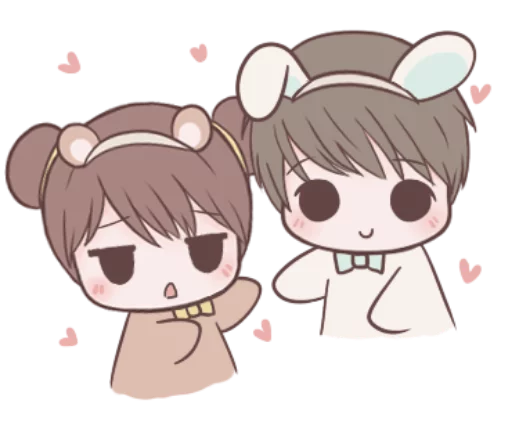 Bunny & Bearby @stickerscar - 