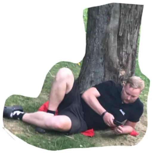 footwear person sitting