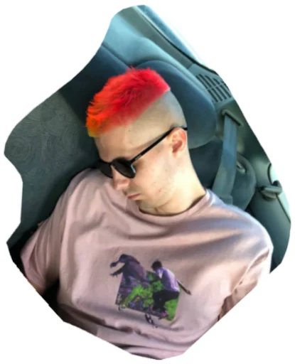 human face glasses clothing