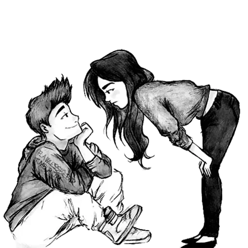 Черно-Белая Любовь - эскиз