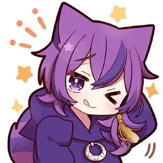 Sticker Чеширский котёнок @Nyasticks - 7