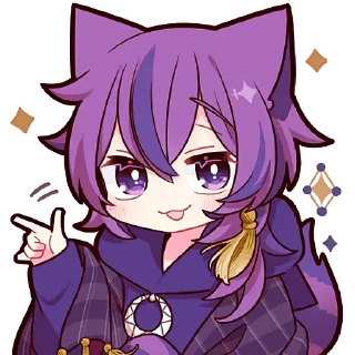 Sticker Чеширский котёнок @Nyasticks - 5