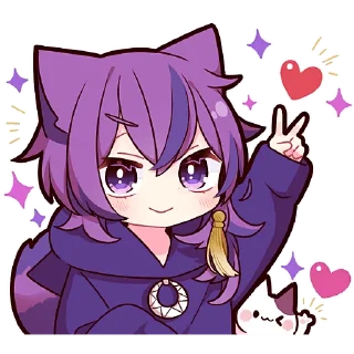 Sticker Чеширский котёнок @Nyasticks - 0