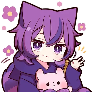 Sticker Чеширский котёнок @Nyasticks - 11