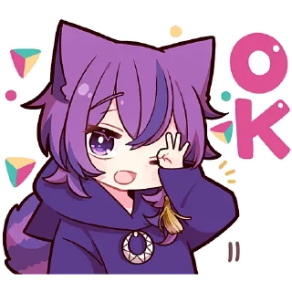 Sticker Чеширский котёнок @Nyasticks - 10