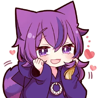 Sticker Чеширский котёнок @Nyasticks - 8