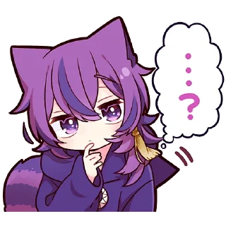 Sticker Чеширский котёнок @Nyasticks - 2