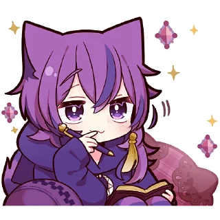 Sticker Чеширский котёнок @Nyasticks - 3