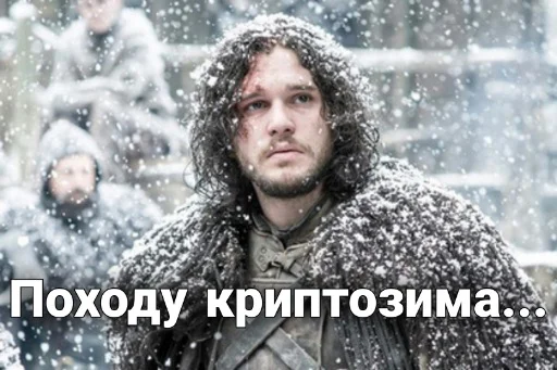 human face snow winter