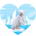 Sticker Colored hearts - 4