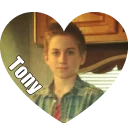 Sticker Colored hearts - 7