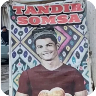 Стикер Чел на фоне чей-то хаты - 4