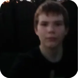 Стикер Чел на фоне чей-то хаты - 0