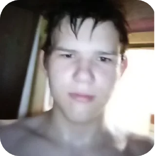 Стикер Чел на фоне чей-то хаты - 2