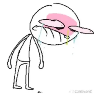 Sticker Человечки белые человечки - 11