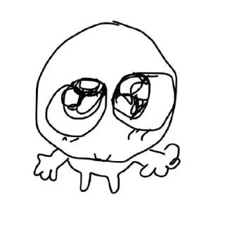 Sticker Человечки белые человечки - 6