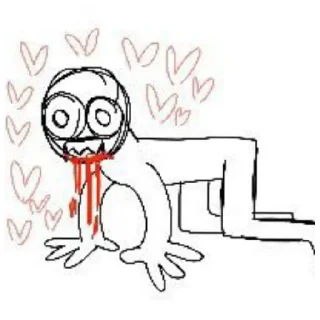 Sticker Человечки белые человечки - 4