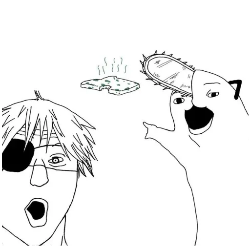 Sticker Человек бензопила мемы - 8