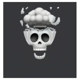 Стикер Черепки - 3