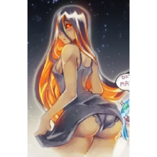 Sticker Черная дыра тян - 9