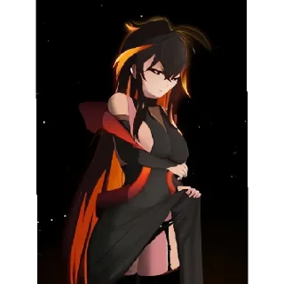 Sticker Черная дыра тян - 0