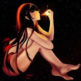 Sticker Черная дыра тян - 7