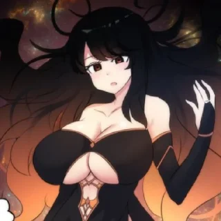 Sticker Черная дыра тян - 11