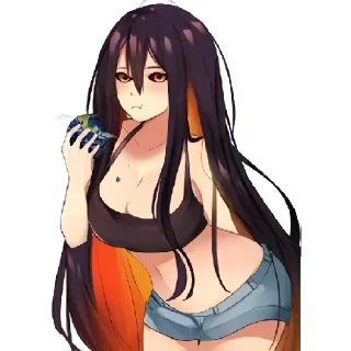 Sticker Черная дыра тян - 10